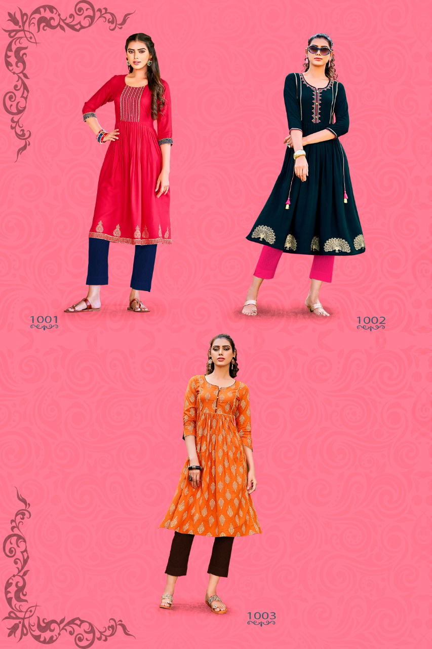 Diya Summer Beauty Latest Designer Anarkali  Kurti  collection